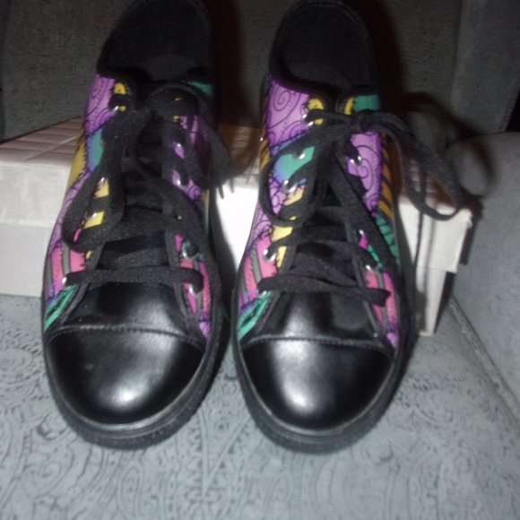 Shoes - Black Multi Colored Sneakers